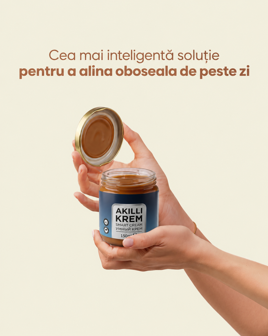Cremă inteligentă HK Remedy Akıllı Krem 150 ml, cu efect de încălzire, pentru masaj și îngrijirea pielii