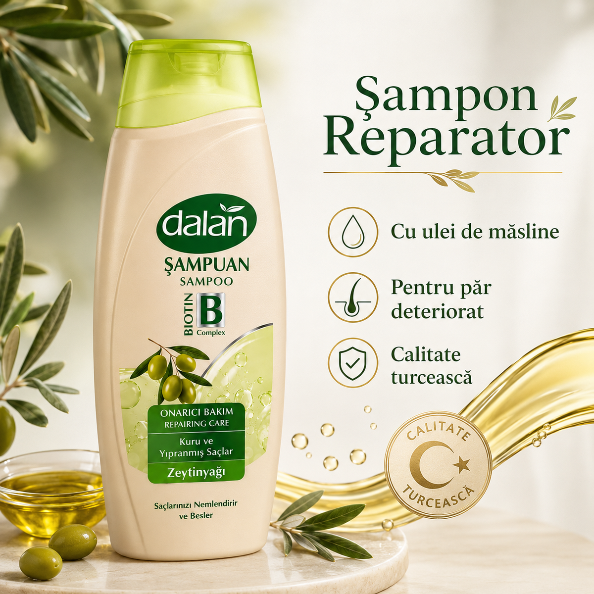 Șampon Dalan Reparator pentru Păr 450 ml