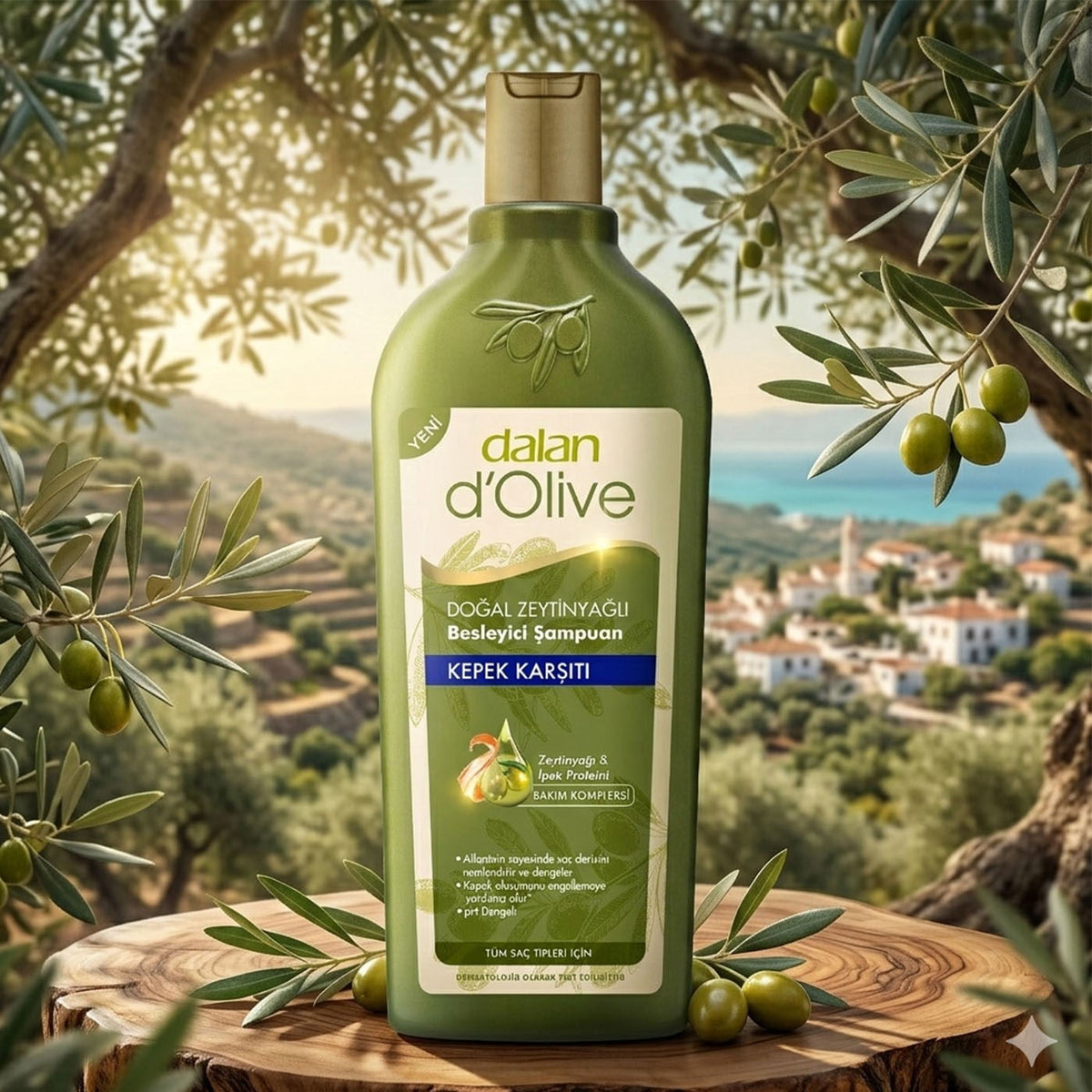 șampon anti-mătreață cu ulei de măsline | 400 ml
