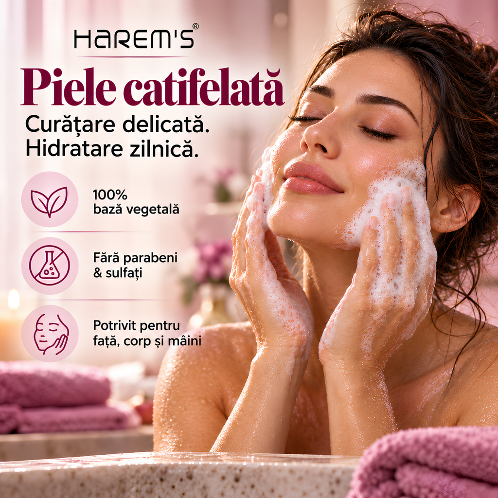 Săpun solid Harems cu fructe de pădure, destinat curățării pielii, 120 g