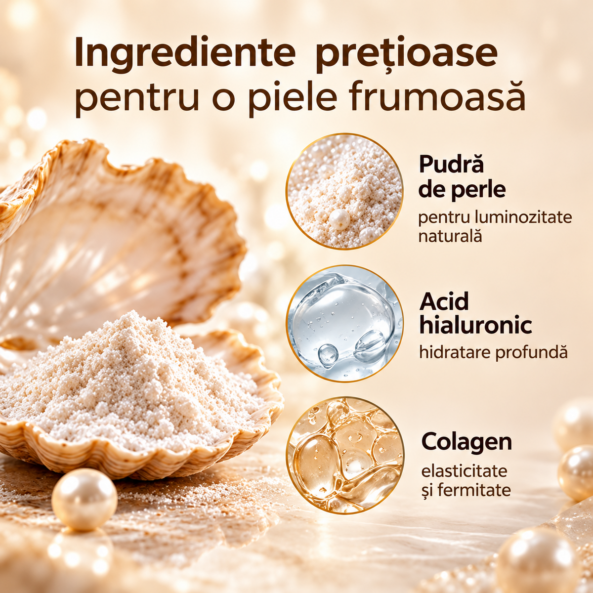 Săpun solid Harems cu pudră de perle, destinat curățării pielii, 120 g