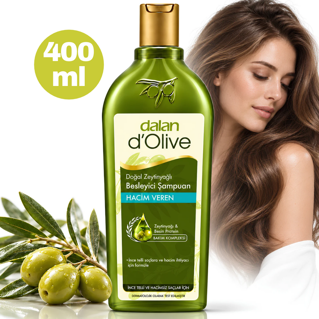 Șampon Dalan cu ulei de măsline pentru volum, 400 ml