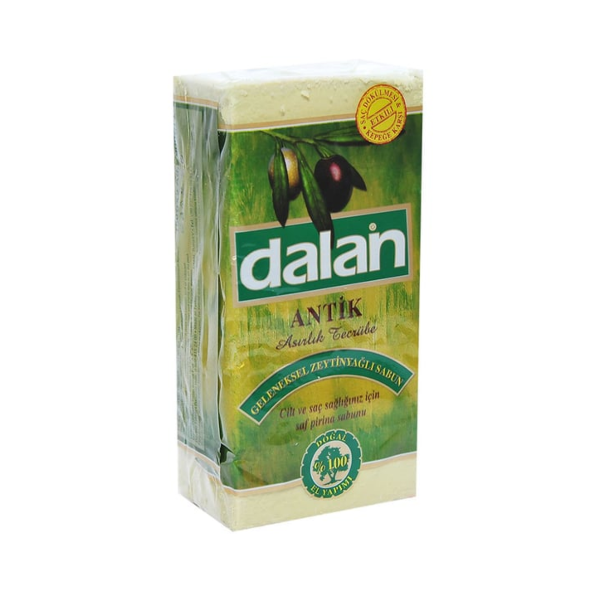 Săpun tradițional Dalan Antik verde, set 5 × 180 g, destinat curățării pielii