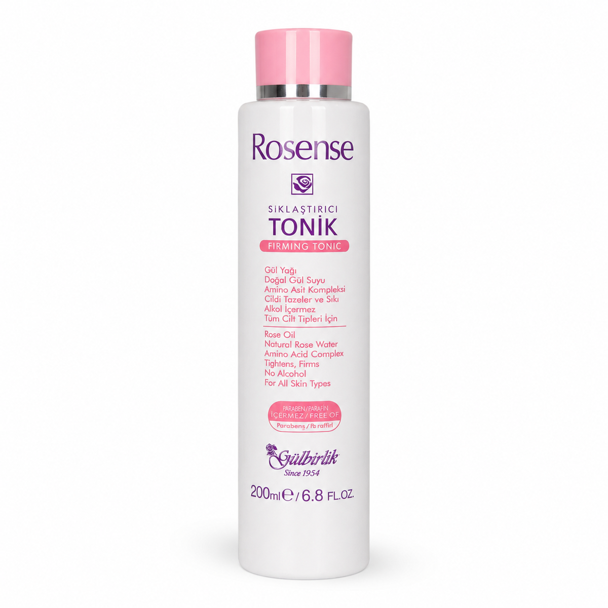 Tonic facial pentru fermitate Rosense 200 ml | Trandafir de Damasc