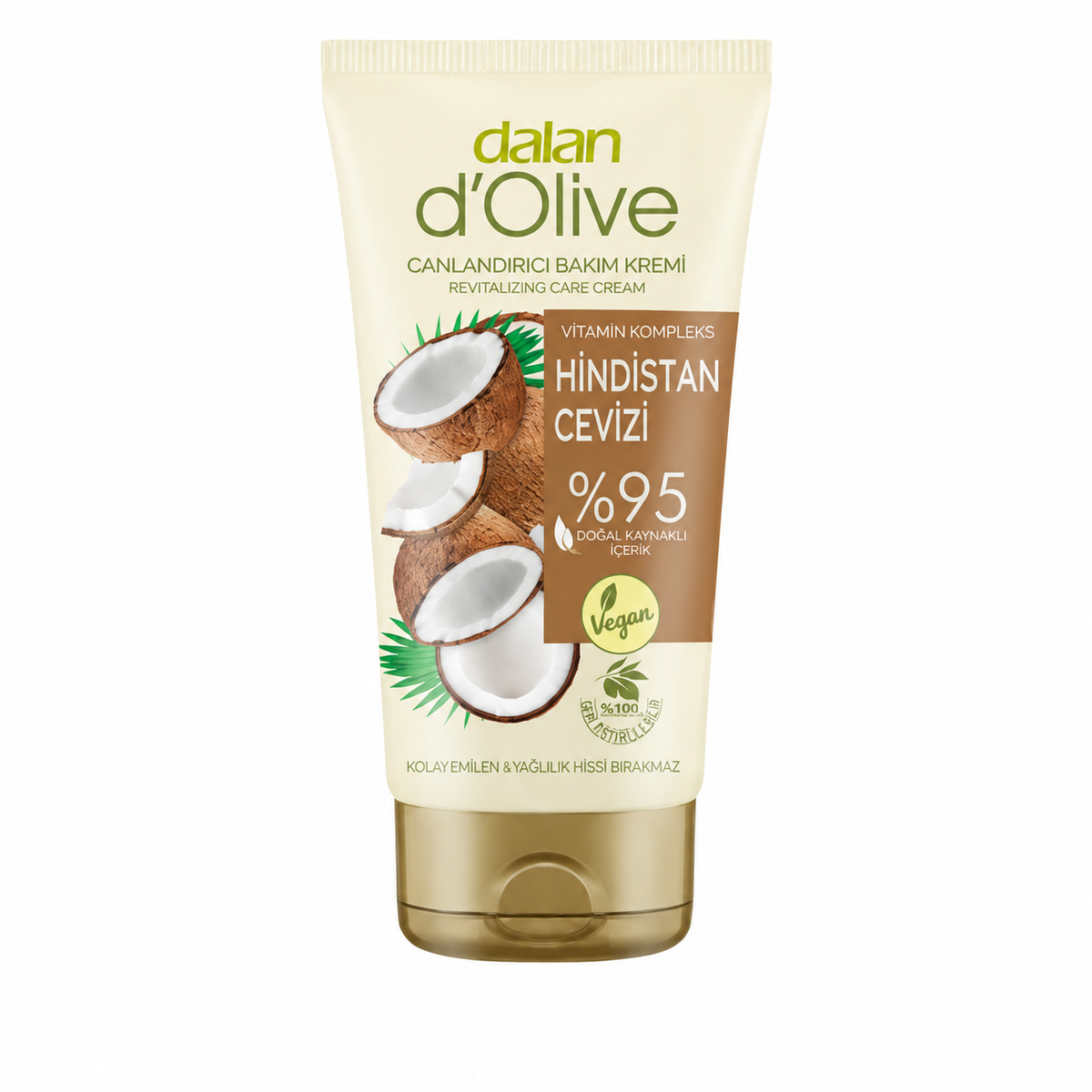 Cremă hidratantă Dalan cu ulei de cocos, 60 ml
